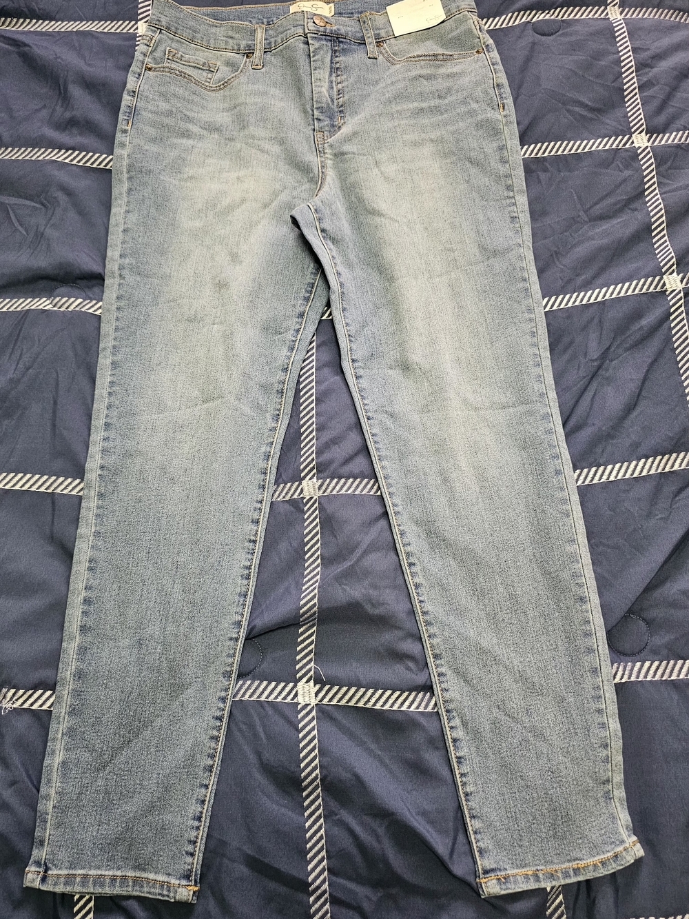 Jessica Simpson Light Blue Straight-Leg Denim Jeans